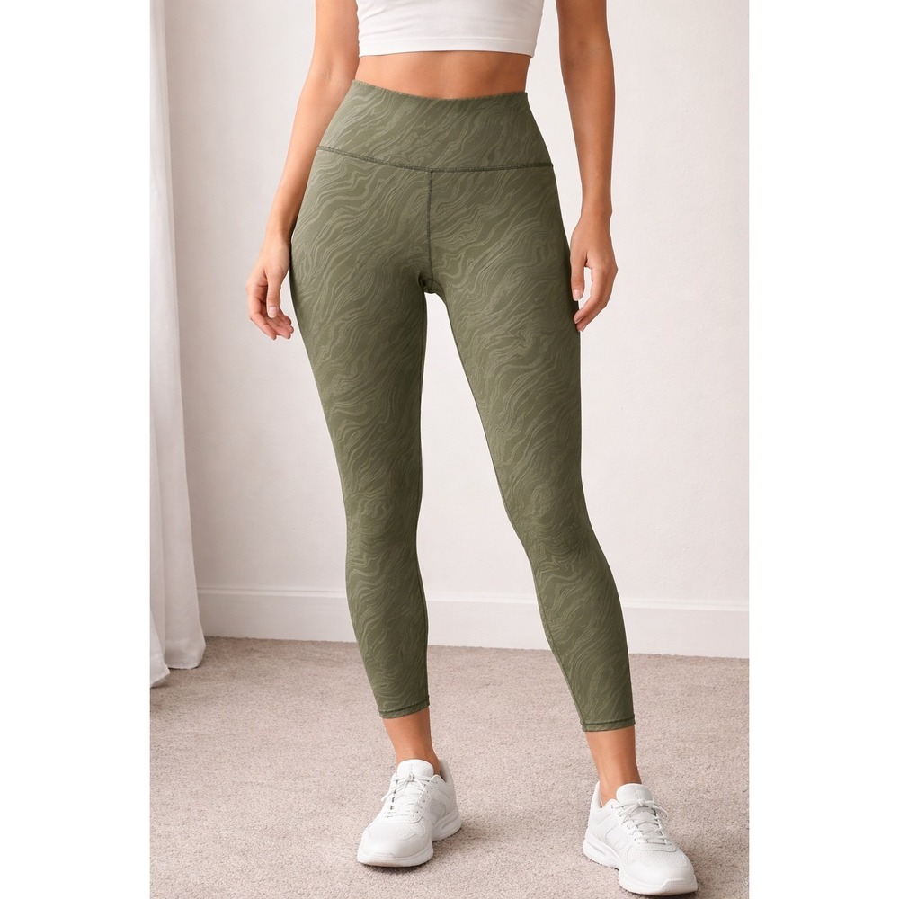 FABLETICS‎ XL Green Define High Waist 7/8 Powerhold Leggings Arhletica -2344